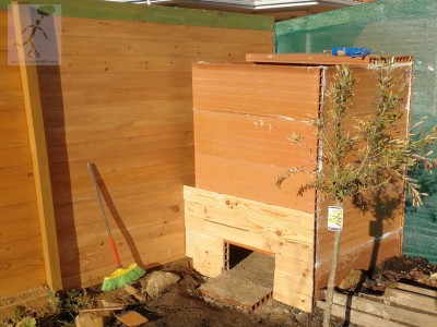 Fase de forrado de la estructura.