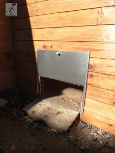 Detalle de la puerta de descarga.